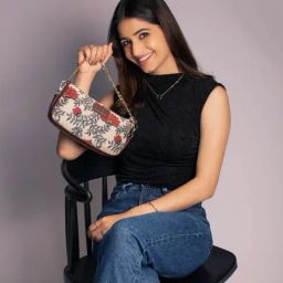 ZOUK Baguette Nawabi Couture Printed Shoulder Handbag-picture-1