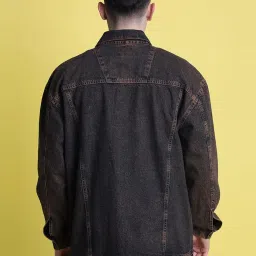 Bene Kleed Brown Cotton Loose fit Solid Jackets image 2