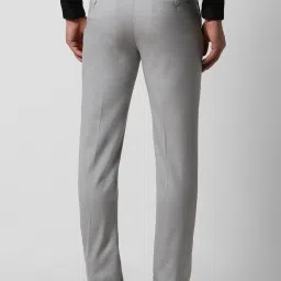 Van Heusen Grey Slim Fit Texture Trousers image 2