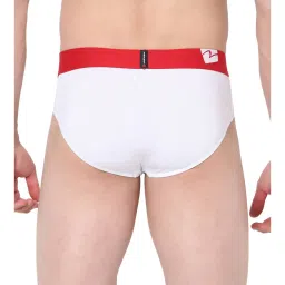 UnderJeans by Spykar White Briefs - Pack of 2 image 2