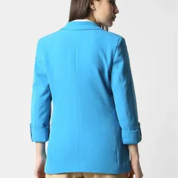 Van Heusen Blue Regular Fit Formal Blazer image 2