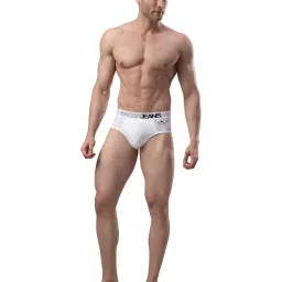 UnderJeans by Spykar White Printed Briefs - Pack of 2 image 5