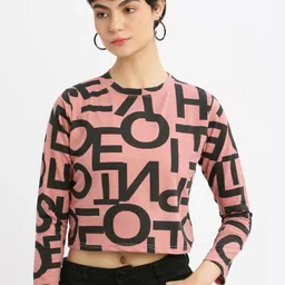 SHOWOFFFF Women Typography Printed Slim Fit T-shirt-picture-29