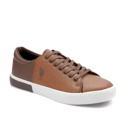 U.S. Polo Assn. Men's Tan Casual Sneakers image 2
