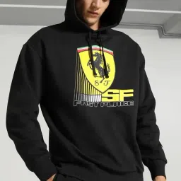 Puma Black Cotton Regular Fit Hooded Sweatshirt-image-44