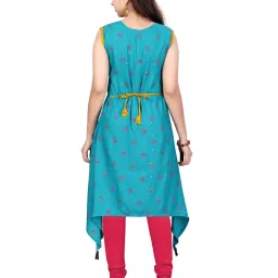 Aarika Kids Blue Printed Kurta image 2