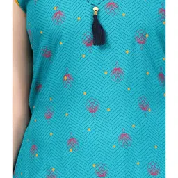 Aarika Kids Blue Printed Kurta image 5