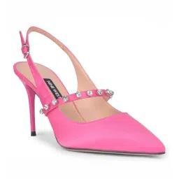 Nine West Women's Pink Back Strap Stilettos-image-43