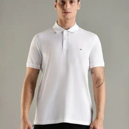 Tommy Hilfiger Europe Collection White Cotton Regular Fit Solid Polo T-Shirt-picture-22