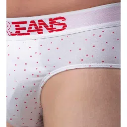 UnderJeans by Spykar White Printed Briefs image 4