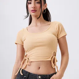 SZN Solid Round Neck Crop Top-image-26