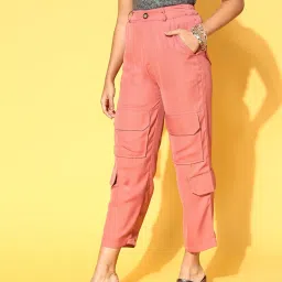 Melon by PlusS Peach Regular Fit Cargo image 3