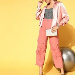 Melon by PlusS Peach Regular Fit Cargo image 4