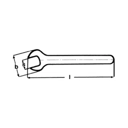 Knipex 98 00 22 mm Width Across Flats Open End Wrench (Head Width: 52 mm) image 2