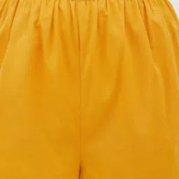 StyleStone Yellow Crop Top With Palazzos image 5