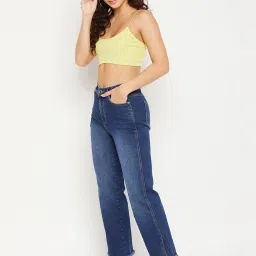 MADAME Navy Mid Rise Jeans image 4