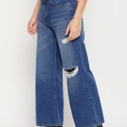 MADAME Navy Mid Rise Jeans image 3