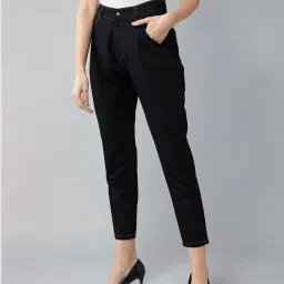 DOLCE CRUDO Black High Rise Pants image 3