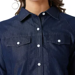 Miss Chase Navy Solid Jacket image 5