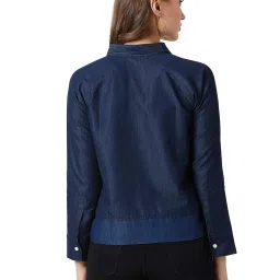 Miss Chase Navy Solid Jacket image 2