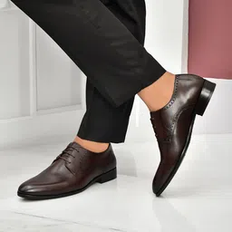 NICO NERINI Men Leather Formal Derbys image 4