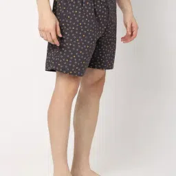 UnderJeans by Spykar Charcoal Printed Boxer Shorts image 3