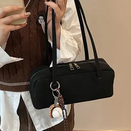KPOP Women Solid Structured Shoulder Bag image 3