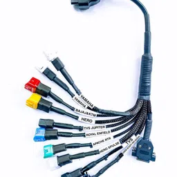 Generic BS6 Bike V311 OBD Scanner All Bike Heavy Duty Molded Universal Wire Bike Scanner with Launch OBD Scanner, All Code Reader with Continuity Cable for Wire Checker image 4