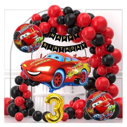 Bubble Trouble Car Theme Birthday Decorations37 pcs Car Theme Birthday Balloons for BoysCar Theme Decoration for 3rd BirthdayKids Birthday Decoration Items (3rd Car Kit)-picture-7