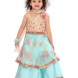 Pragya Exclusive Girls Embroidered Ready to Wear Lehenga &-picture-32