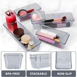 Kuber Industries Black 48 Pieces Regular Makeup Organisers image 2