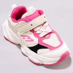 Oh! Pair Sneaker Shoes with Velcro Closure - Pink image 3