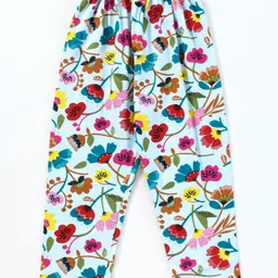 Simply Sinker Full Length Leggings Floral Print Pack of 3 - Navy & Off White image 3