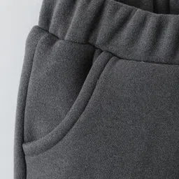 Kookie Kids Full Length Track Pants with Pockets & Vehicle Print - Dark Grey image 4