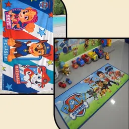 Athom Living Multicoloured & Multicoloured 2 Printed Cotton 350 GSM Bath Towel-picture-33