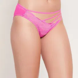 Clovia Pink Lace Panty image 3