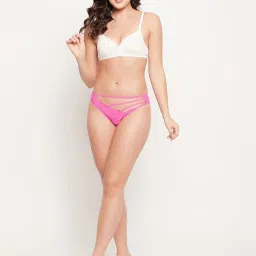 Clovia Pink Lace Panty image 5