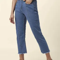 People by Pantaloons Blue Mid Rise Jeans image 3