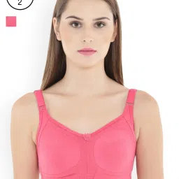 Floret Multicolor Non Wired Non Padded Full Coverage Bra (Pack Of 2) image 2