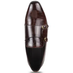 Mochi Men's Brown Monk Shoes image 3