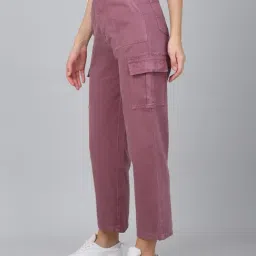 Cantabil Purple Cotton Regular Fit Cargo image 3