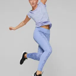 Puma Purple Logo Sports T-Shirt image 3