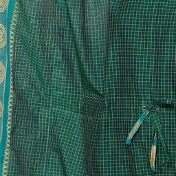 iTokri Women Checked Print Kimono Sleeves A-Line Kaftan Dress image 4