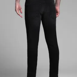 Jack & Jones Black Cotton Slim Fit Jeans image 2