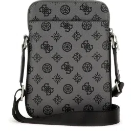 GUESS Grey PEONY Printed Medium Cross Body Bag image 2
