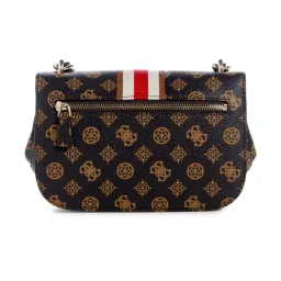 GUESS Mocha NELKA Printed Medium Cross Body Bag image 2