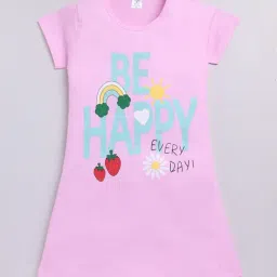 Todd N Teen Kids Pink Printed Nighty-image-7