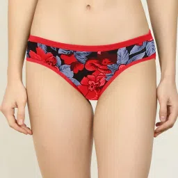 AROUSY Black Floral Print Hipster Panties - Pack Of 3 image 2