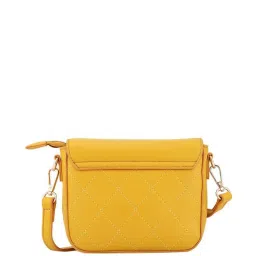 Fastrack Yellow Textured Medium Sling Handbag image 3