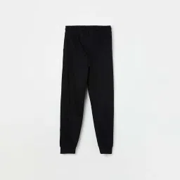 Fame Forever by Lifestyle Kids Black Cotton Printed Trackpants image 2